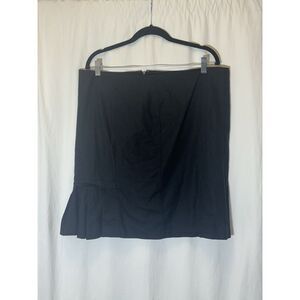 NYC New York Clothing Co Women's Black Skirt Flare‎ Detail Size 16 E8